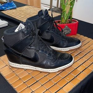 Nike high dunk wedge sneakers